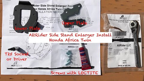AltRider Side Stand Enlarger Install Honda Africa Twin