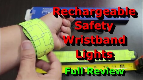 Rechargeable Safety Wristband Lights - Full Review - Great for Kids!