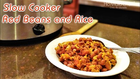 Slow Cooker Red Beans and Rice | Dining In With Danielle
