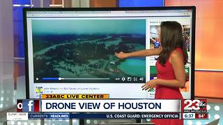 Drone view of Houston after Harvey