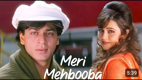 Meri Mehbooba Pardes Shahrukh Khan Mahima Kumar Sanu & Alka Yagnik 90 Hindi Hit Songs