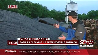 Extensive damage in Sapulpa from possible tornado