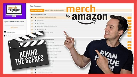 WHAT YOU GET INSIDE Ryan's Method: Amazon Merch Course (2019) 🚀 Amazon's Print on Demand Program