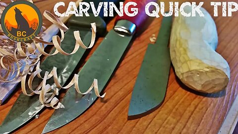 Carving Quick Tip: Save your Money & Fingers