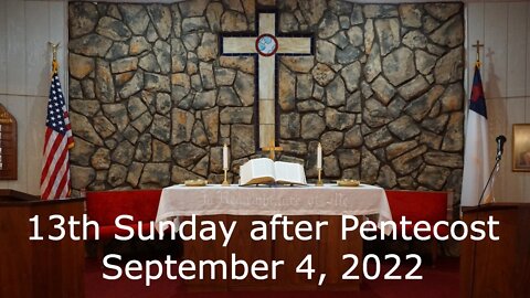 13th Sunday after Pentecost (September 4, 2022): Luke 12:49-53 - But Rather Division