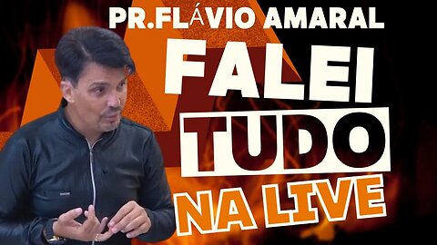 Pr . Flávio Amaral abre o verbo e fala tudo na live do site fuxico Gospel