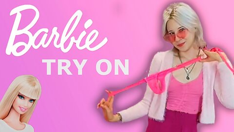 Barbie in real life: trying on outfits!