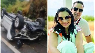 CANTORA EYSHILA SOFRE GRAVE ACIDENTE DE CARRO COM O ESPOSO