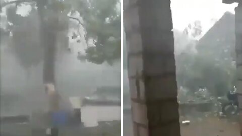 Horrifying footage of Cyclone Tauktae as it rips through India