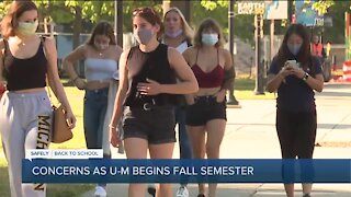 Concerns as University of Michigan begins fall semester