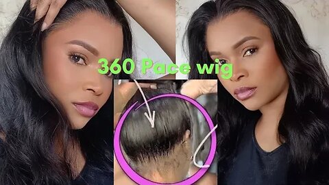 New 360 Glueless Lace, pre plucked Ft kisslove hair | Claudia Nunes