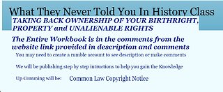 TAKING BACK OWNERSHIP OF YOUR BIRTHRIGHT -WorkBook -step by step on Description of video