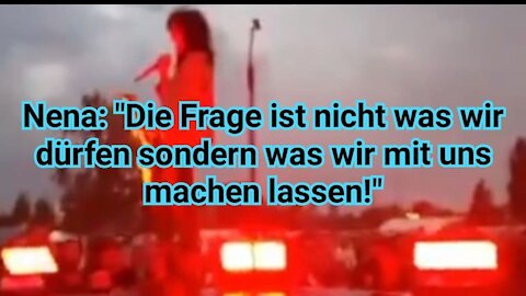 #Nena redet Tacheles: "Die Frage ist nicht was wir dürfen sondern was wir mit uns machen lassen!"