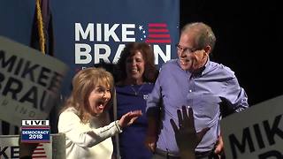 Mike Braun addresses supporters after winning GOP nomination for Senate