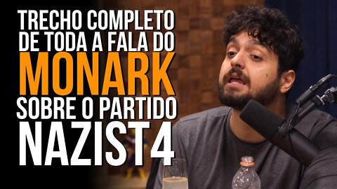 MONARK viraliza DEFENDENDO o N4ZISM0 no FLOW PODCAST e DEU RUIM...