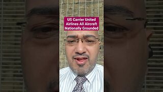 US Carrier United Airlines All Aircraft Nationally Grounded #Rumble #Shorts #News