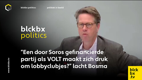 "Lachwekkend dat een partij gefinancierd door Soros zich zorgen maakt om integriteit", aldus Bosma