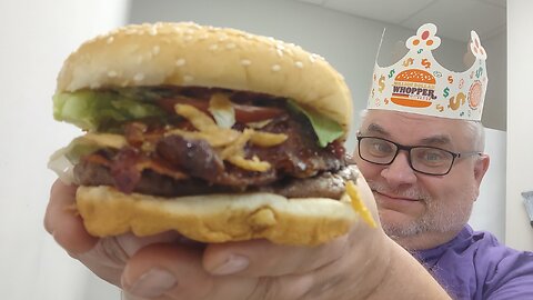 Burger King 👑 Candied Bacon Whopper Review!