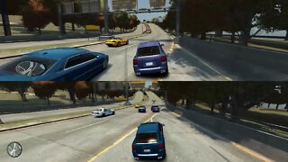 GTA IV - Serie 4 - Crash Testing Real Cars Splitscreen [Euphoria Physics]