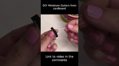 DIY Miniature Guitar from cardboard | Cardboard craft | Simple idea