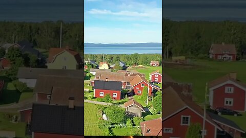 Discovering Serenity of Lake Siljan: Mesmerizing Drone Flight over Sweden's Stunning Natural Wonder