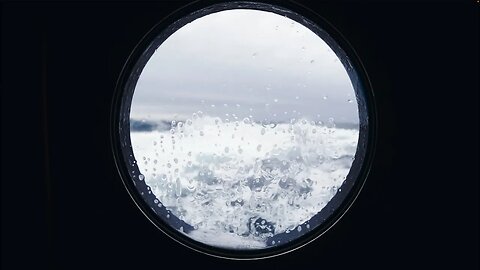 Ships Cabin in Storm at Sea | High Seas & Wind and Rain 4K Sleep & Focus