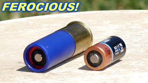 12ga. Shotgun Lithium BATTERY Bullets - SAVAGE!