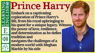 Learn English through Story ⭐ Level 3 – Prince Harry – Graded Reader | WooEnglish