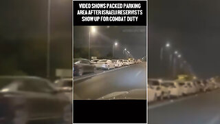 Parking Areas In Israel After Israeli Reservists Show Up For Combat