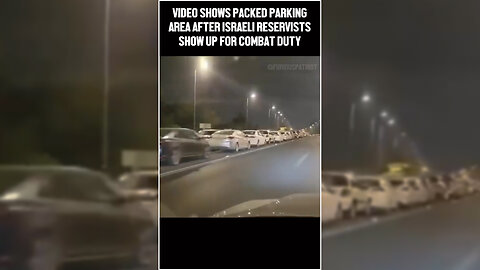 Parking Areas In Israel After Israeli Reservists Show Up For Combat