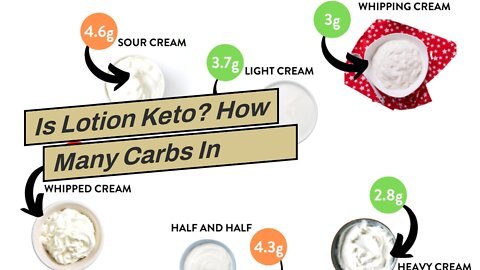Is Lotion Keto? How Many Carbs In Cream?