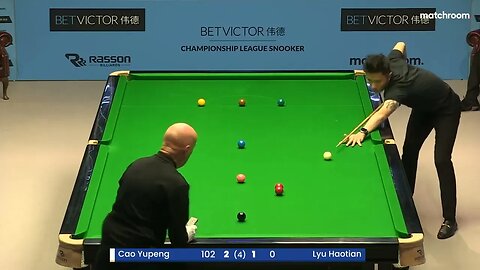 SNOOKER Cao Yupeng vs Lyu Haotian | Cao does 145 in the last frame