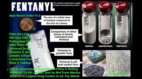 U.S. Government Is Selling Fentanyl Laced w-Xylazine To Kill Us - Its Not From Mexico