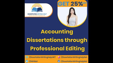 Accounting Dissertation Editing and Proofreading Services