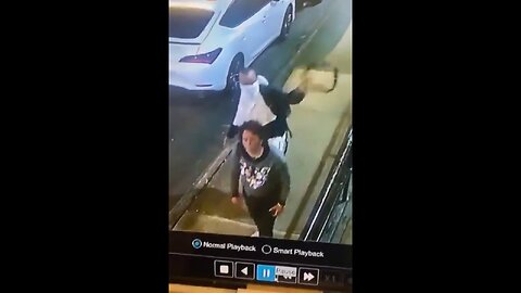 Surveillance Video Shows Woman Accosted In NYC By Man With A Belt