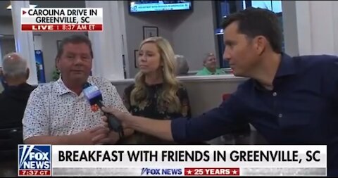 Man Says 'Let's Go Brandon' Live on Fox News