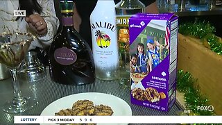 Samoa cookie cocktail on Girl Scouts' Birthday