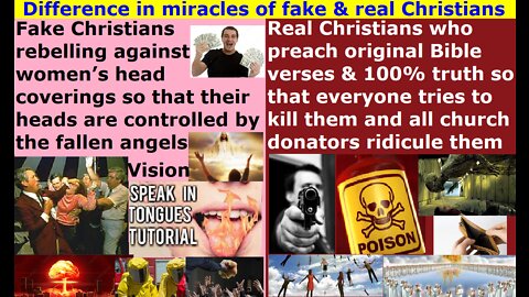 Difference in miracles between fake religious Christian hordes and real Christian samurai warriors