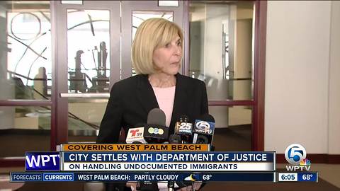 West Palm Beach settles with U.S. Department of Justice regarding undocumented immigrants