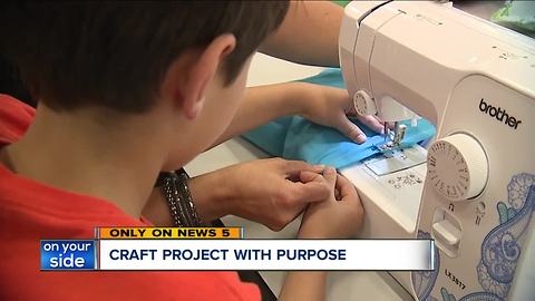 Shaker Heights third-grader is helping the Cleveland homeless one stitch at a time