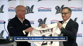 Miller Park, home of the Milwaukee Brewers, to be renamed 'American Family Field'