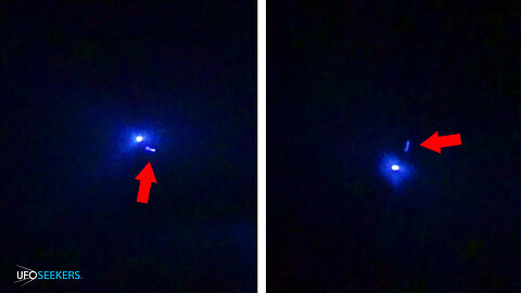 NEW CAPTURE! Mysterious Blue Orb & Glowing Rod Over Las Vegas!