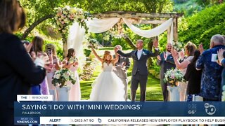 Mini weddings allowing couples to marry during the pandemic