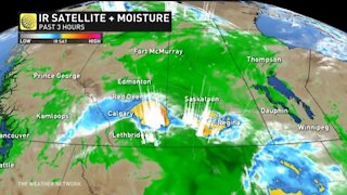 Severe thunderstorms for portions of Western Canada, funnel clouds possible