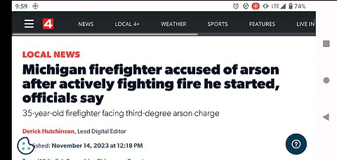 Michigan Volunteer Firefighter Accused of Starting Fire.