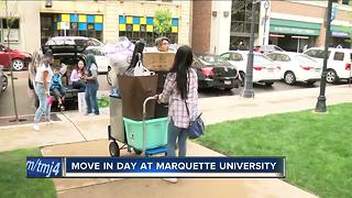 Freshmen move into Marquette University