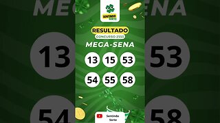 🍀Resultado MEGA-SENA 2553 #shorts