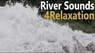 Rushing River, Stream & Bird Sounds for Soothing & Relaxing Deep Sleep, Study, Meditation, 12 Hrs