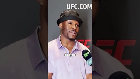 Kamaru Usman says all the pressure is on Alexander Volkanovski 🇦🇺 #ufc #ufc294 #kamarusman