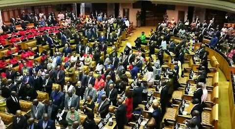 Ramaphosa arrives for state of the nation address (SHm)